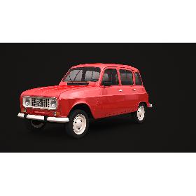 3D 1978 Renault 4 model